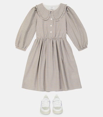 Robe en coton et laine à carreaux | Paade Mode