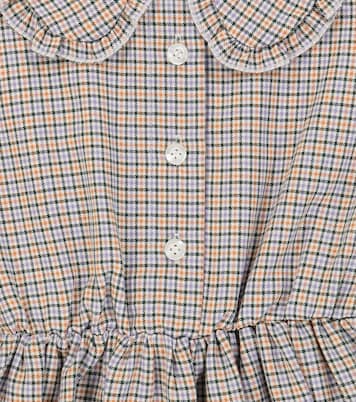 Robe en coton et laine à carreaux | Paade Mode