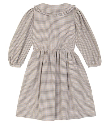 Robe en coton et laine à carreaux | Paade Mode