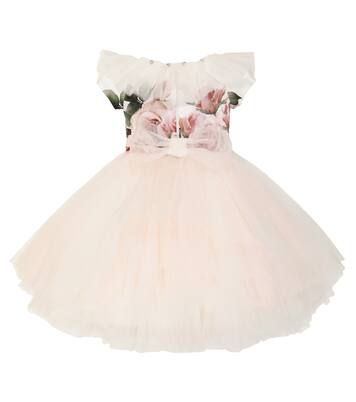 Tulle floral dress | Monnalisa