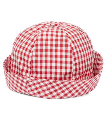 Baby gingham cotton sun hat | Monnalisa