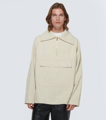 Louka cotton-blend pullover sweater | Nanushka