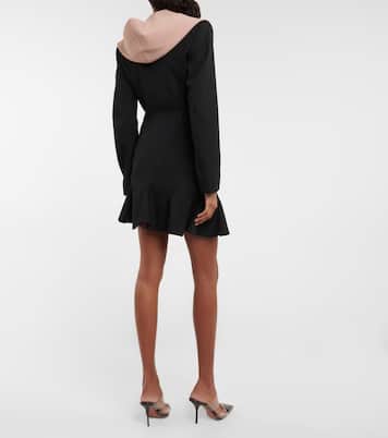 Hooded virgin wool minidress | Alaïa
