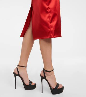 Loubi Queen Alta 150 leather platform sandals | Christian Louboutin