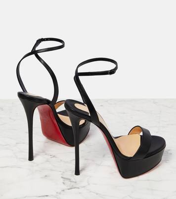 Loubi Queen Alta 150 leather platform sandals | Christian Louboutin