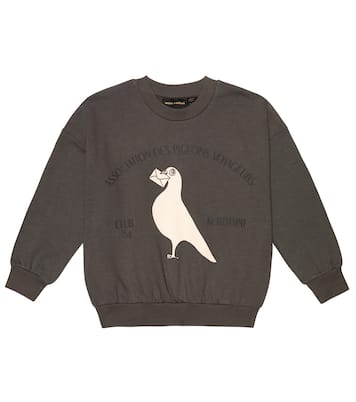 Pigeons cotton jersey sweatshirt | Mini Rodini