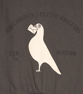 Pigeons cotton jersey sweatshirt | Mini Rodini