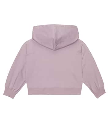 Embroidered cotton hoodie | Brunello Cucinelli Kids