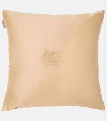 Embroidered cotton cushion | Etro