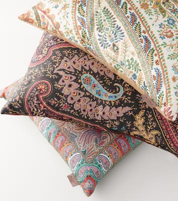 Embroidered cotton cushion | Etro