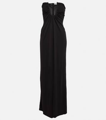 Ruched strapless maxi dress | Christopher Esber