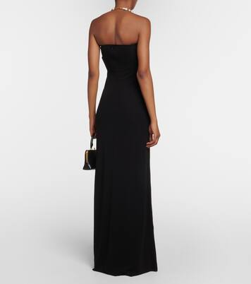 Ruched strapless maxi dress | Christopher Esber