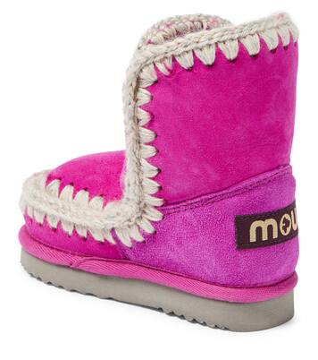 Shearling-lined suede boots | Mou Kids