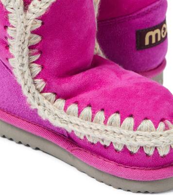 Shearling-lined suede boots | Mou Kids