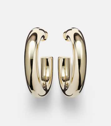 Pendientes de aro Jamma Mini chapados en oro de 10 ct | Jennifer Fisher