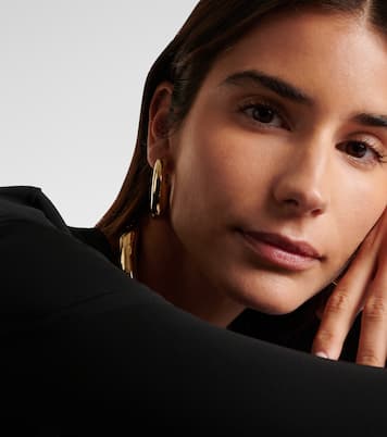 Pendientes de aro Jamma Mini chapados en oro de 10 ct | Jennifer Fisher