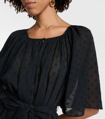 Robe en coton à plumetis | Marysia