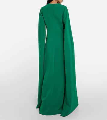 Abito lungo in cady con decorazione | Elie Saab