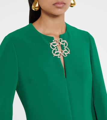 Abito lungo in cady con decorazione | Elie Saab