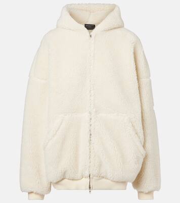Outerwear faux-shearling hoodie | Balenciaga