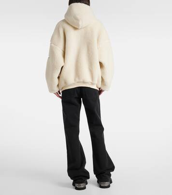 Outerwear faux-shearling hoodie | Balenciaga