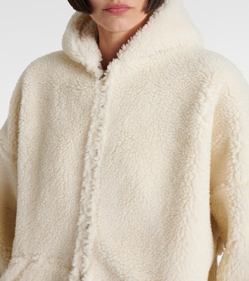 Outerwear faux-shearling hoodie | Balenciaga