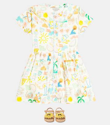 Printed cotton dress | Stella McCartney Kids