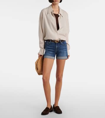 Mid-rise denim shorts | 7 For All Mankind