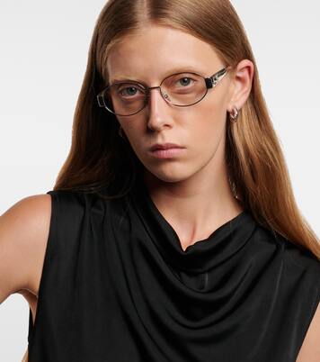 Metal Triomphe round glasses | Celine Eyewear