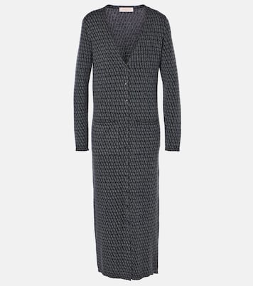 Robe longue Toile Iconographe en laine | Valentino