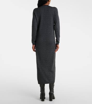 Robe longue Toile Iconographe en laine | Valentino