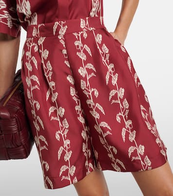 Carros silk twill Bermuda shorts | Asceno