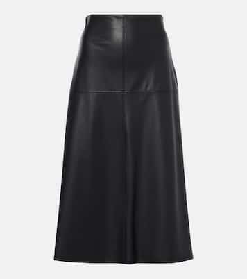 Leisure Scilli coated jersey midi skirt | Max Mara