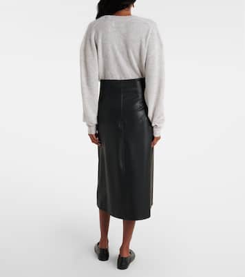 Leisure Scilli coated jersey midi skirt | Max Mara