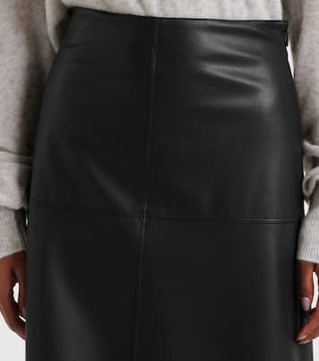 Leisure Scilli coated jersey midi skirt | Max Mara