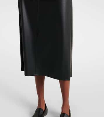 Leisure Scilli coated jersey midi skirt | Max Mara