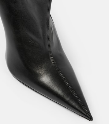 Avenue leather over-the-knee boots | Balenciaga