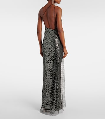 Sequined one-shoulder gown | The Sei