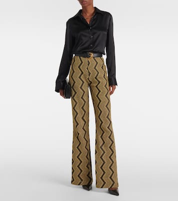 Schlaghose aus Häkelstrick | Missoni