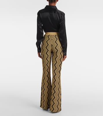 Schlaghose aus Häkelstrick | Missoni