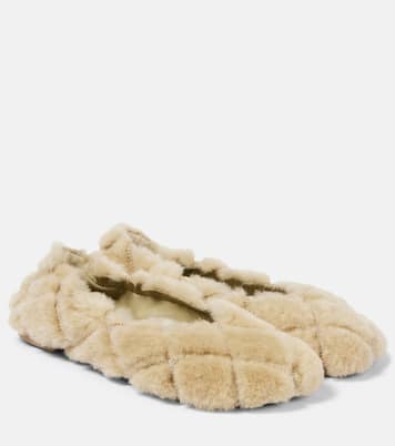 Baby quilted shearling ballet flats | Burberry