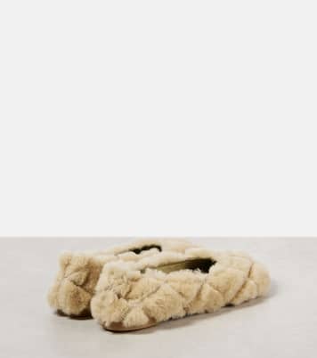 Baby quilted shearling ballet flats | Burberry