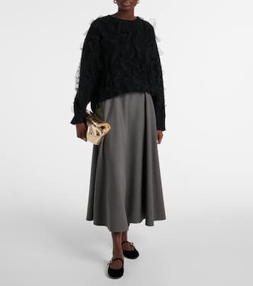 Carla velvet ballet flats | Gianvito Rossi