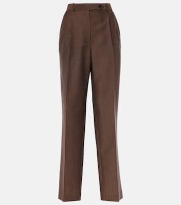 Norbert mohair and wool straight pants | The Row