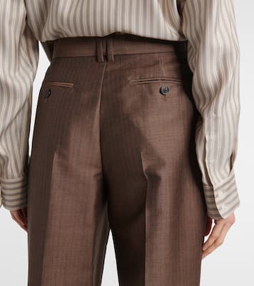 Norbert mohair and wool straight pants | The Row