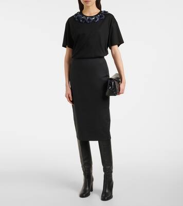 Verziertes Top Gennaio aus Jersey | Max Mara