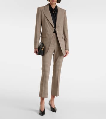 High-Rise Cropped-Hose Arte | Veronica Beard