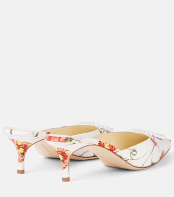 Mules Kifatmu 50 aus Satin mit Zierperlen | Manolo Blahnik