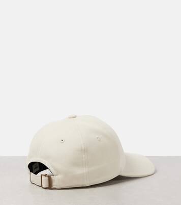 Logo embroidered corduroy baseball cap | Saint Laurent
