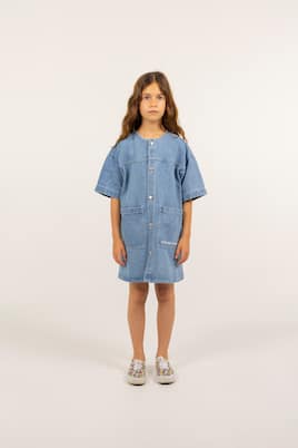 Logo denim dress | Tinycottons